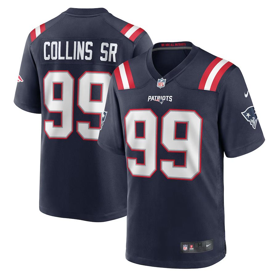 Men New England Patriots 99 Jamie Collins Sr. Nike Navy Home Game Player NFL Jersey